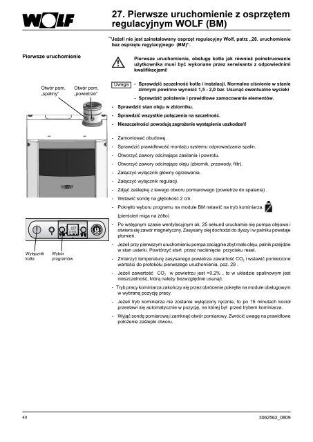 Instrukcja montażu i planowania Olejowy kocioł ... - Wolf