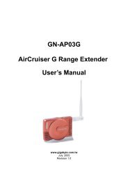 GN-AP03G AirCruiser G Range Extender User's Manual