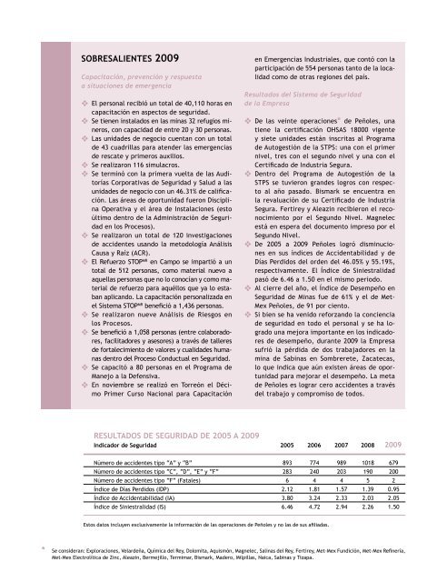EN OPORTUNIDADES - Relacion con Inversionistas - Peñoles