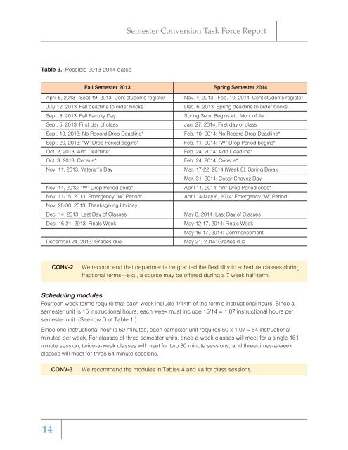 Report of the Semester Conversion Task Force - California State ...