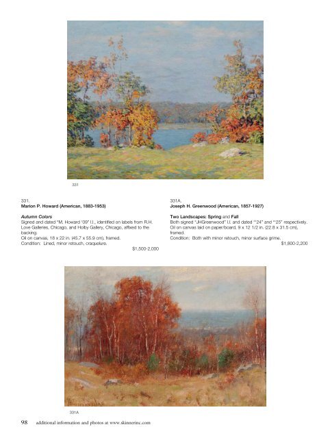 American & European Works of Art Fine Paintings ... - Skinner