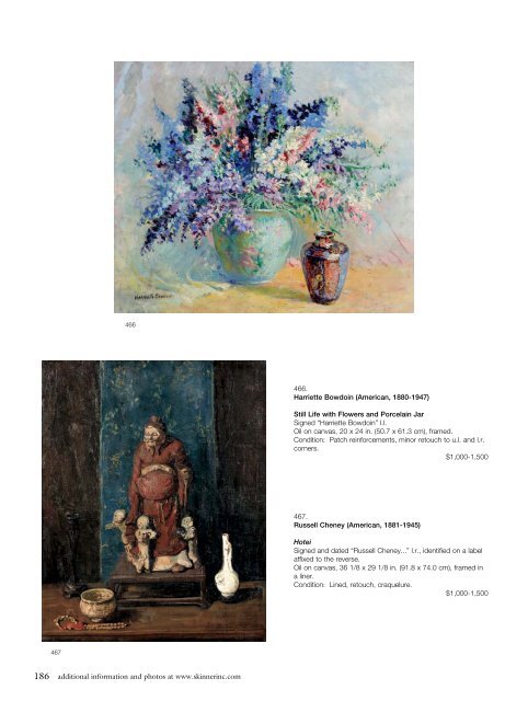 American & European Works of Art Fine Paintings ... - Skinner