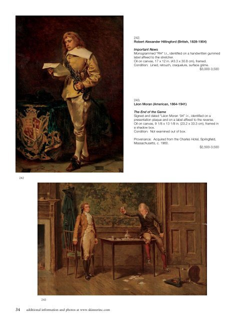 American & European Works of Art Fine Paintings ... - Skinner