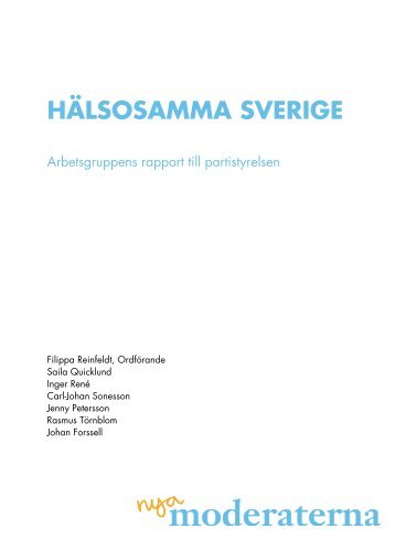 HÃLSOSAMMA SVERIGE - Moderaterna