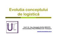 Evolutia conceptului de logisticÄ - Club Feroviar Conferences