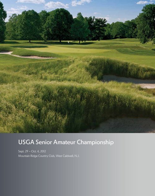 ChAmpionShipS mediA GUide - USGA