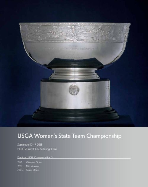 ChAmpionShipS mediA GUide - USGA