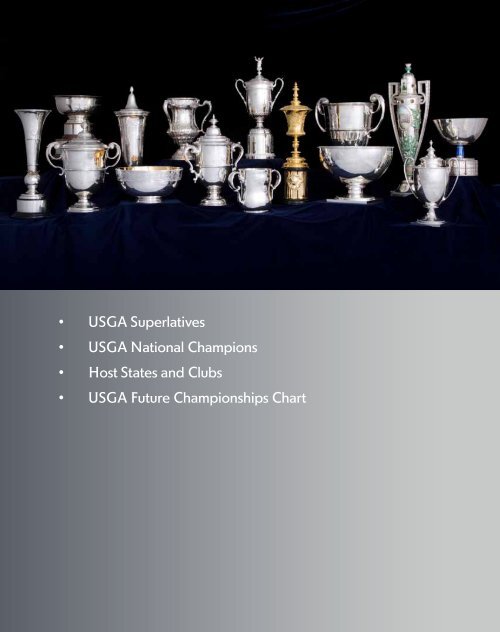 ChAmpionShipS mediA GUide - USGA