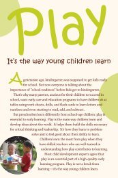 Play: It's the Way Young Children Learn - Bay Area Early Childhood ...