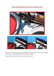 istruzioni montaggio portatarga yamaha r1 2009 - Stecher Moto