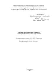 Программа - Северный (Арктический)