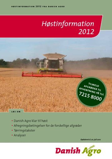 Høstinformation 2012 - Danish Agro