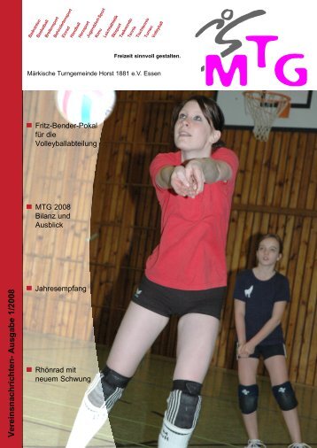 Vereinsnachrichten- Ausgabe 1/2008 - MTG Horst