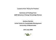 'Lessons from Theory for Practice' Summary of ... - The Civil Service