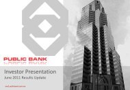 Analysts Briefing - Public Bank