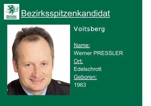 Kandidaten zur Landwirtschaftskammerwahl 2006