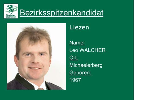 Kandidaten zur Landwirtschaftskammerwahl 2006