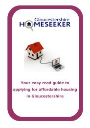 Easy Read Guide - Gloucestershire Homeseeker