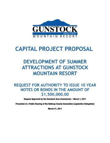 Gunstock Mountain Resort Master Plan - Executive Summary