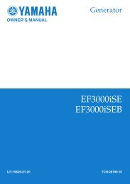 EF3000iSE/B Owner's Manual - Electric Generators