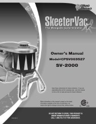 Owners Manual - Skeeter Vac Depot