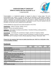 OVER-EXCITABILITY CHECKLIST Gifted & Creative Services ...