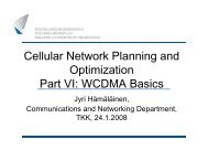 Cellular Network Planning and Optimization Part VI: WCDMA Basics