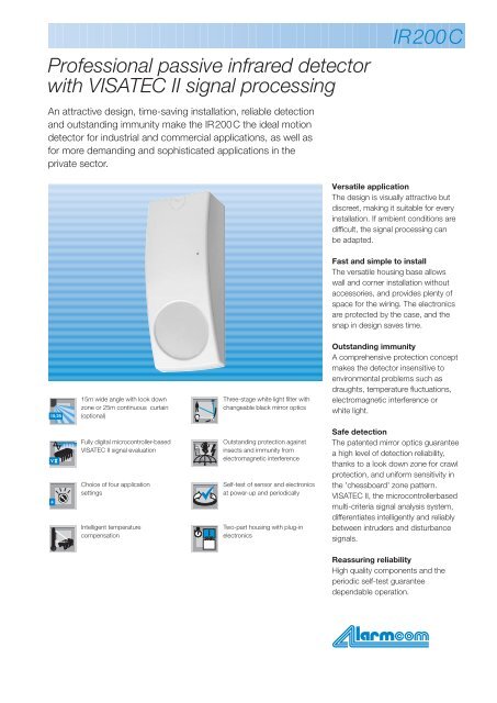 siemens ir200c sales and technical brochure