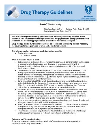 Prolia (denosumab)