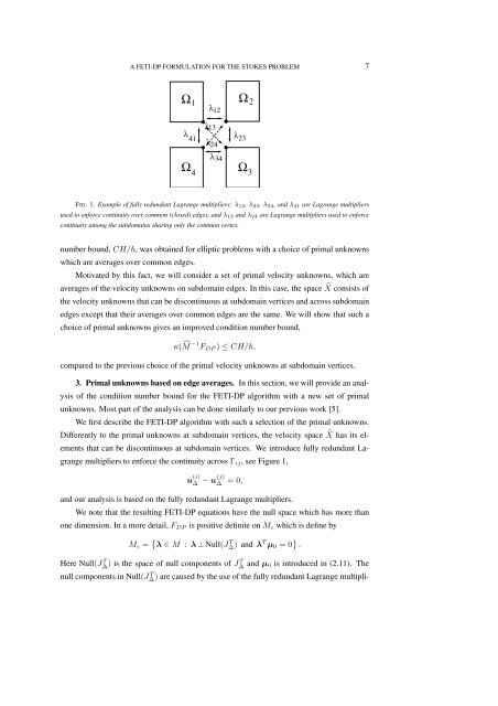 On the selection of primal unknowns for a FETI-DP formulation of the ...