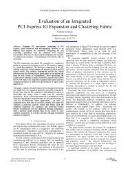 Evaluation of an Integrated PCI Express IO Expansion and ...