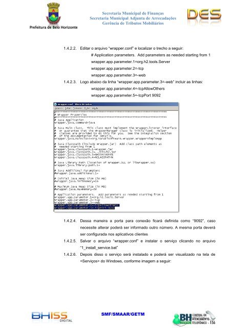 Procedimentos para instalaÃ§Ã£o em rede â DES 3.0