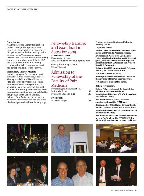 ANZCA Bulletin - June 2009 - Australian and New Zealand College ...