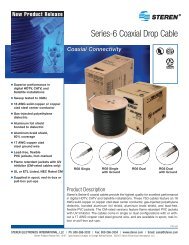 Series-6 Coaxial Drop Cable - Steren Electronics