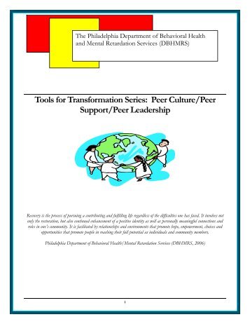 Peer Culture/Peer Support/Peer Leadership - Department of ...