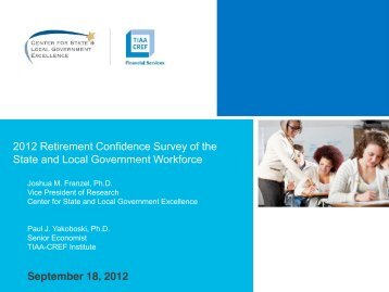 View Presentation Slides (PDF) - TIAA-CREF Institute