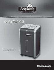 C-220i/C-220Ci - Fellowes Shredder