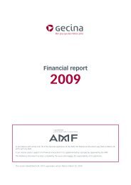 Gecina - Financial report 2009