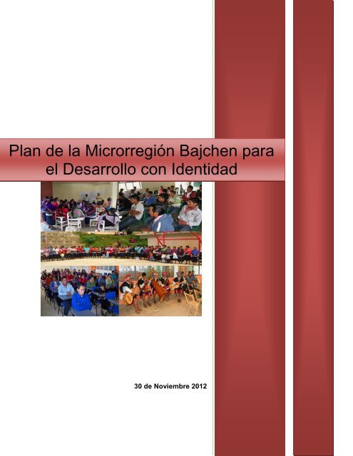 Plan de la Microrregión Bajchen para el Desarrollo con Identidad