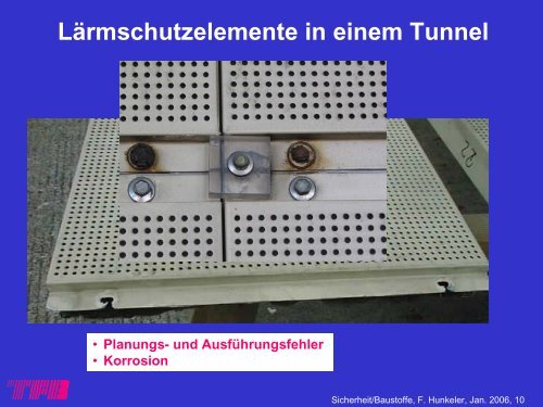 (zB Chloride), Alterung, Korrosion 5. Überwachung ... - ETH Zürich