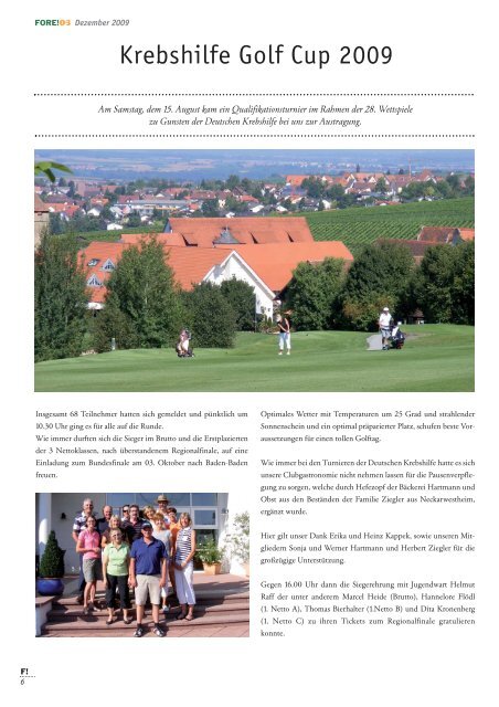 mitglieder- befragung - Golfclub Schloss Liebenstein