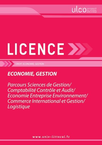 Licence Economie et Gestion - UniversitÃ© du Littoral CÃ´te d'Opale