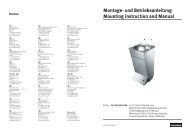 Montage- und Betriebsanleitung Mounting instruction and ... - Franke