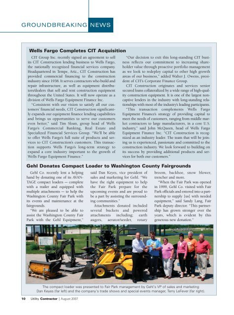 View Full August PDF Issue - Utility Contractor Online