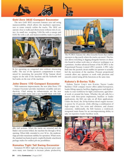 View Full August PDF Issue - Utility Contractor Online