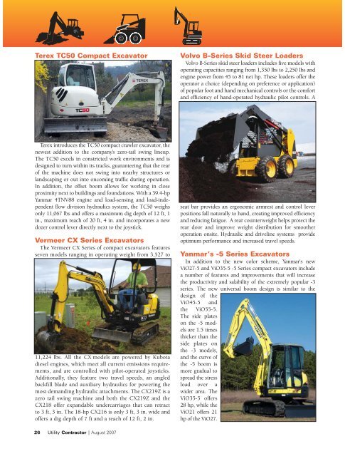 View Full August PDF Issue - Utility Contractor Online