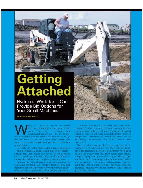 View Full August PDF Issue - Utility Contractor Online