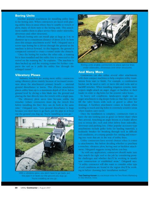 View Full August PDF Issue - Utility Contractor Online