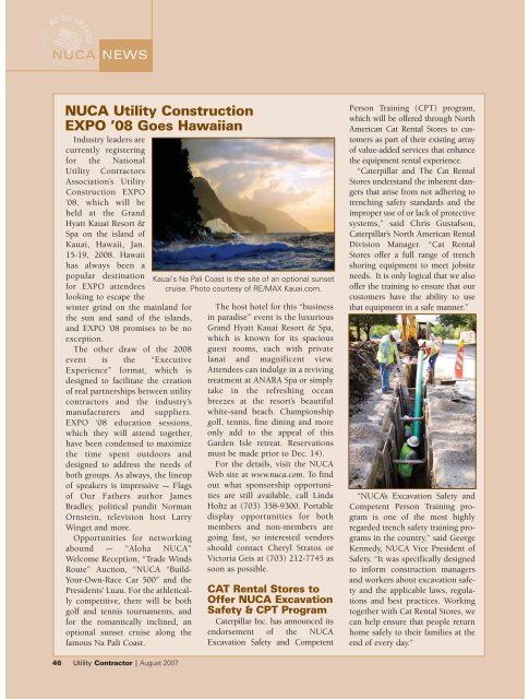 View Full August PDF Issue - Utility Contractor Online