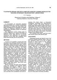 Plastinated brains used with computer assisted learning modules for ...